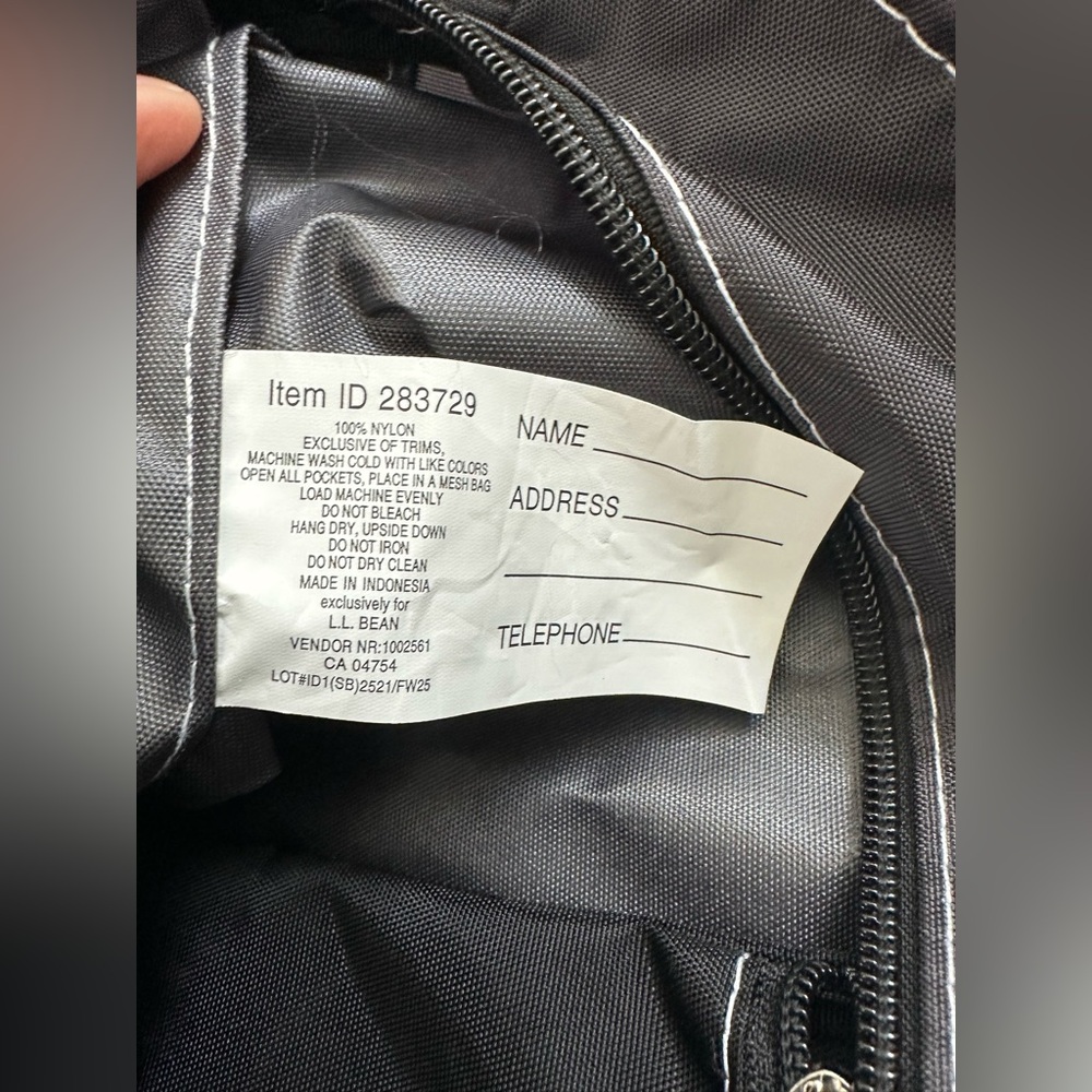 L.L. Bean Black Tote Duffel Bag - Picture 6 of 9